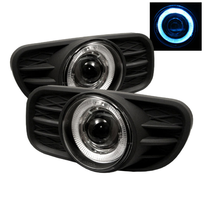 SPYDER 5021496 | Spyder Jeep Grand Cherokee Halo Projector Fog Lights W/Switch - Clear - (FL-P-JGC99-HL); 1999-2004