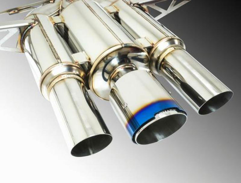 Remark rk-c3076h-01cp | Catback Exhaust 2017+ Honda Civic Type-R Spec III-Triple Tip Burnt Stainless Tip Cover; 2017-2021