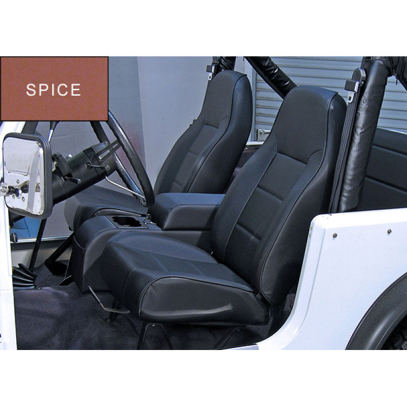 Rugged Ridge 13401.37 | High-Back Front Seat Non-Recline Spice 76-02 CJ&Wran; 1976-2002