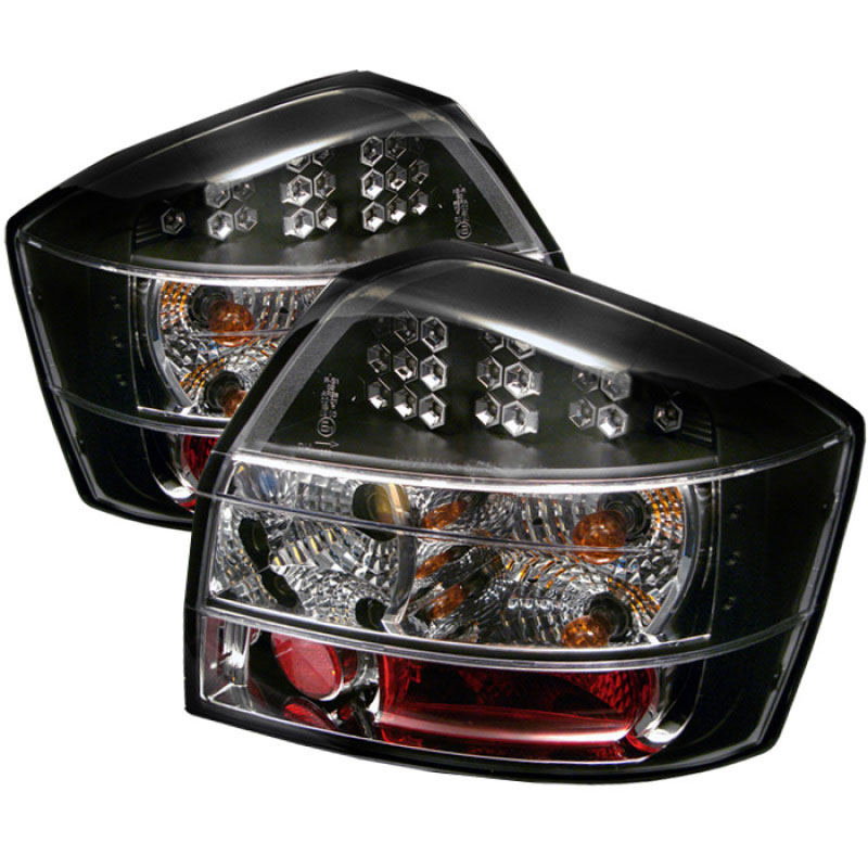 SPYDER 5000026 | Spyder Audi A4 LED Tail Lights - Black - (ALT-YD-AA402-LED-BK); 2002-2005