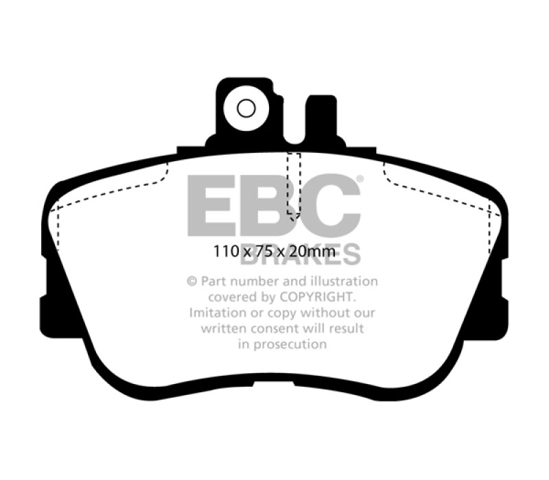 EBC dp3962c | 94-95 Mercedes-Benz C220 (W202) 2.2 Redstuff Front Brake Pads