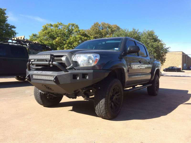 Road Armor 905r4b-nw | 12-15 Toyota Tacoma Stealth Front Bumper w/Pre-Runner Guard - Tex Blk; 2012-2015