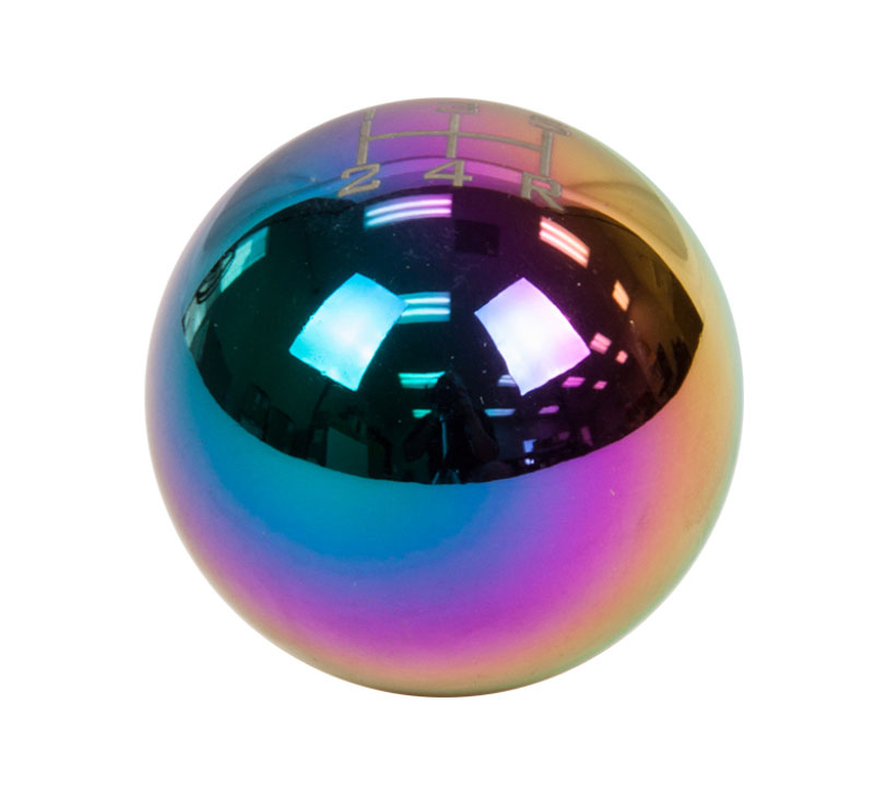 NRG sk-300mc-3-w | Universal Ball Style Shift Knob - Heavy Weight 480G / 1.1Lbs. - Multi-Color/Neochrome (5 Speed)