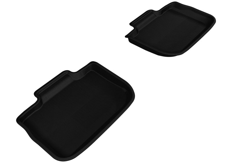 3D Maxpider l1dg01421509 | 3D MAXpider 2011-2020 Dodge/Chrysler Charger/300/300C Kagu 2nd Row Floormats - Black; 2011-2020