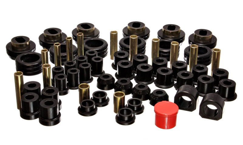 Energy Suspension 3.18103g | 81-87 Chevy/GMC 4WD (w/ Aftermarket Frt Springs) Blk Hyper-flex Master Bushing Set; 1981-1987