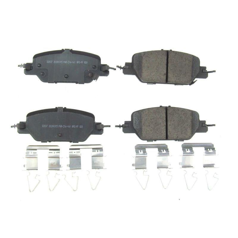 PowerStop 172037 | Power Stop 17-19 Honda CR-V Rear Z17 Evolution Ceramic Brake Pads w/Hardware; 2017-2019