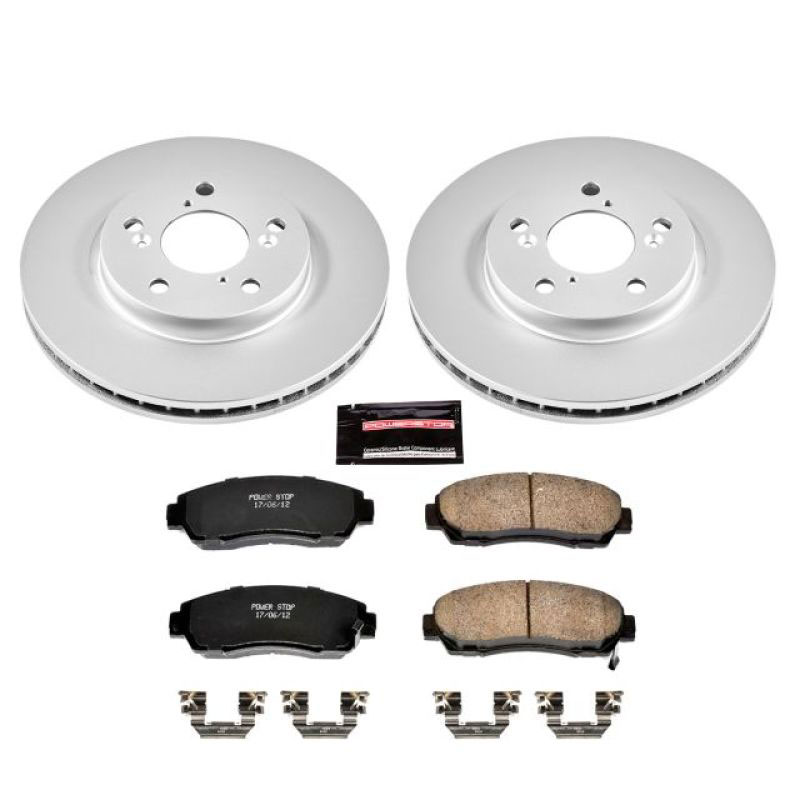 PowerStop crk2435 | Power Stop 05-10 Honda Odyssey Front Z17 Evolution Geomet Coated Brake Kit; 2005-2010