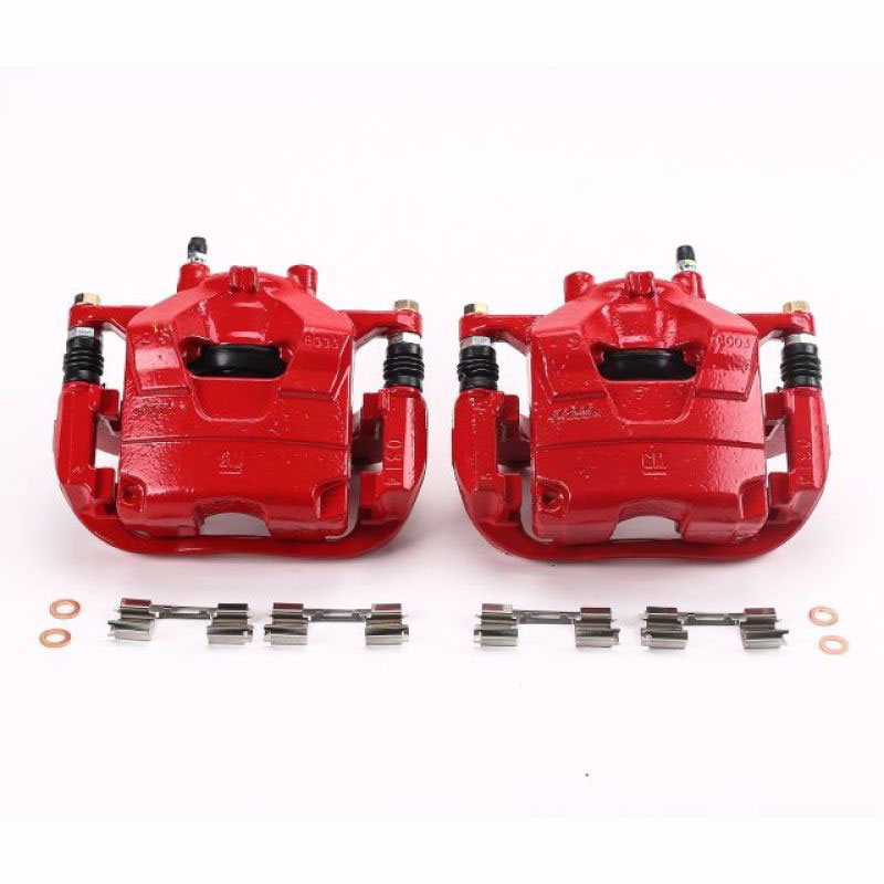 PowerStop s5328 | Power Stop 13-17 Buick Encore Front Red Calipers w/Brackets - Pair; 2013-2017