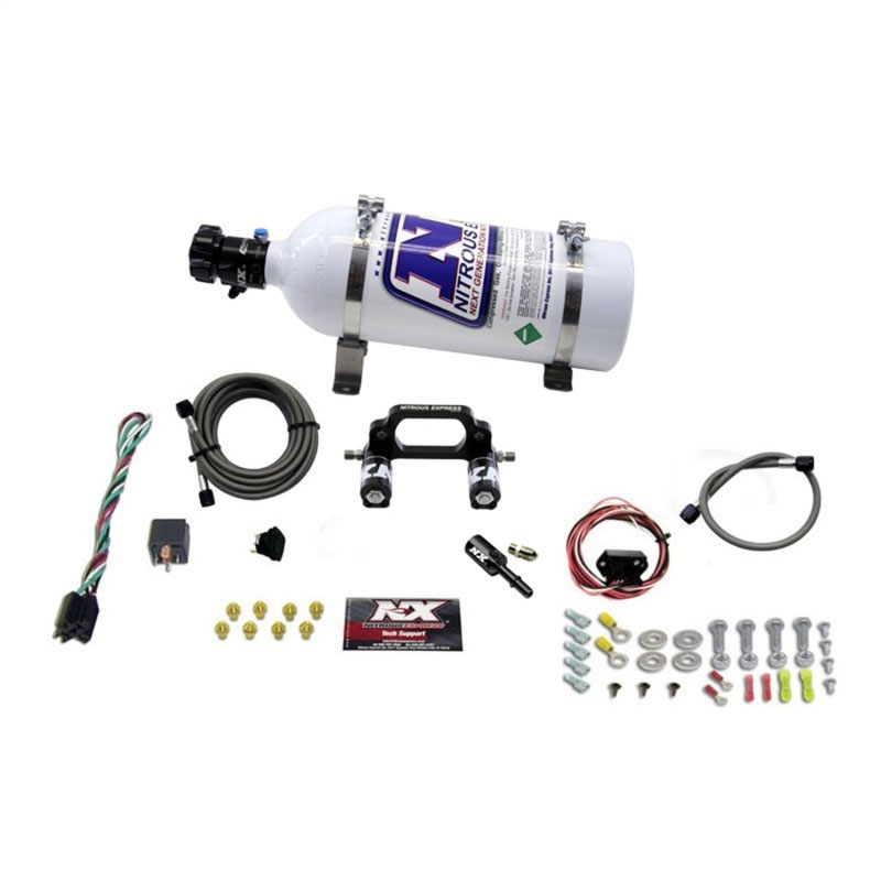 Nitrous Express 67000-05P | Polaris RZR 800cc Nitrous Plate Kit w/5.0lb Bottle; 2008-2014