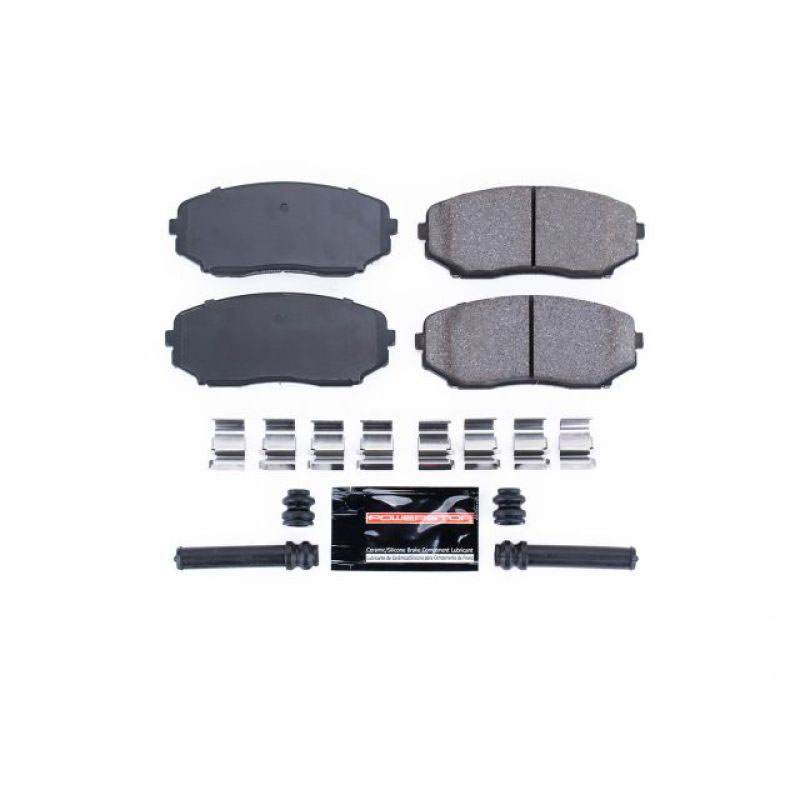 PowerStop z23-1258 | Power Stop 07-15 Ford Edge Front Z23 Evolution Sport Brake Pads w/Hardware; 2007-2015