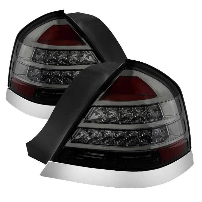 SPYDER 9027628 | Xtune Crown Victoria 98-11 LED Tail Lights Smoke ALT-JH-CVIC98-LED-SM; 1998-2011