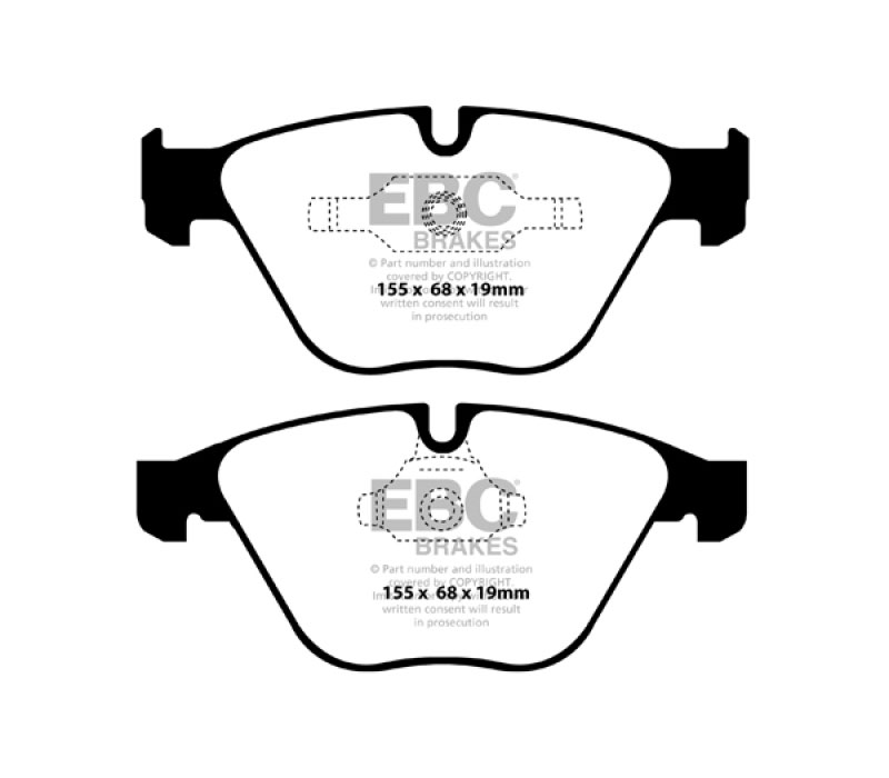 EBC dp42006r | 11+ BMW Z4 3.0 Twin Turbo iS (E89) Yellowstuff Front Brake Pads; 2011-2023