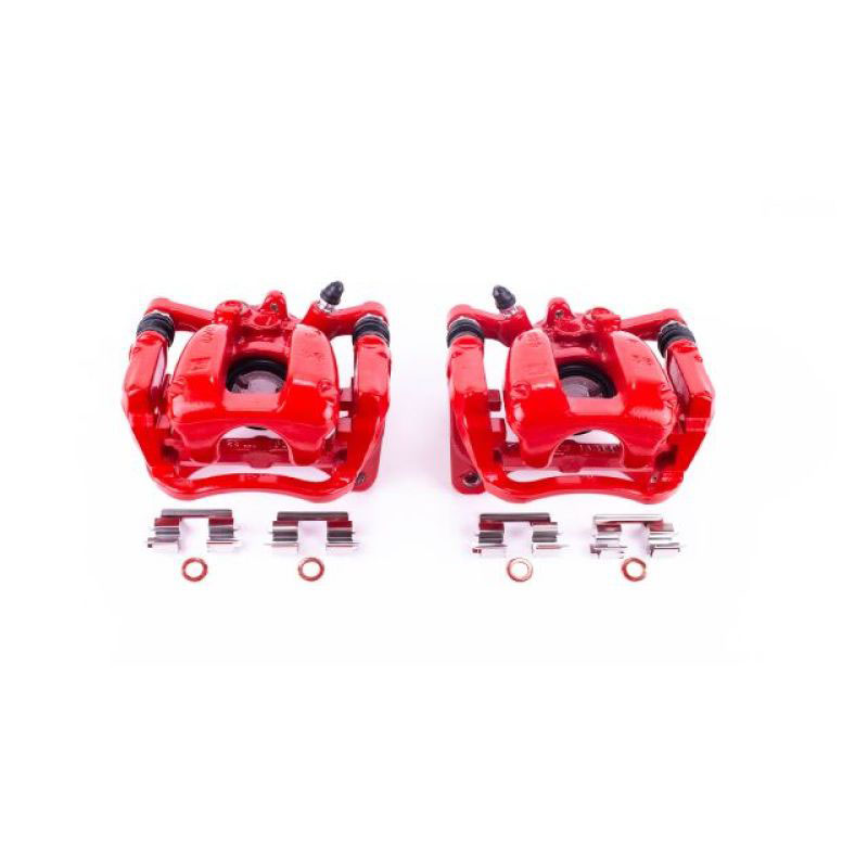 PowerStop s5544 | Power Stop 2017 Buick LaCrosse Rear Red Calipers w/Brackets - Pair; 2017-2017