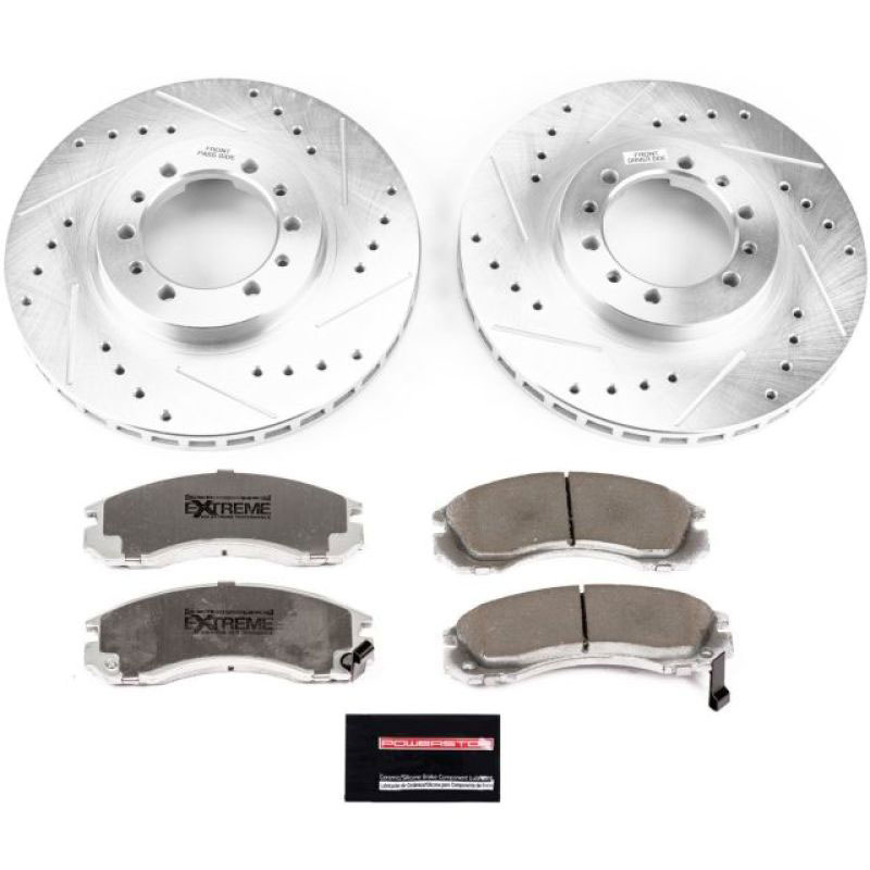 PowerStop k4981-26 | Power Stop 91-96 Mitsubishi Montero Front Z26 Street Warrior Brake Kit; 1991-1996