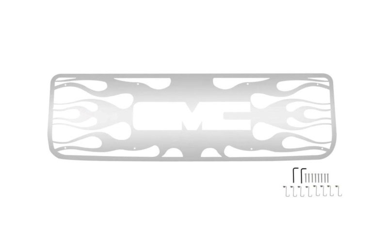 Putco 89109 | 94-98 GMC Sierra - w/ Logo CutOut (excl 3500) Flaming Inferno Stainless Steel Grille; 1994-1998