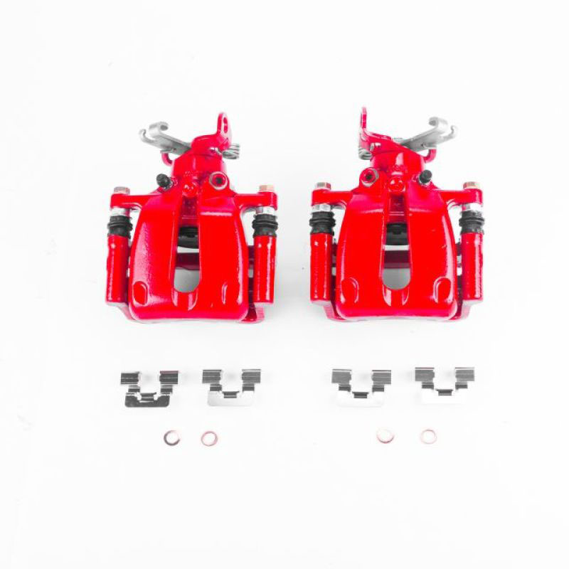 PowerStop s5324 | Power Stop 12-16 Buick LaCrosse Rear Red Calipers w/Brackets - Pair; 2012-2016