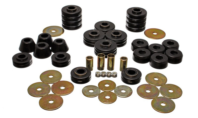 Energy Suspension 3.4105g | 73-95 K5 Blazer Black Body(cab) Mount Set; 1973-1995