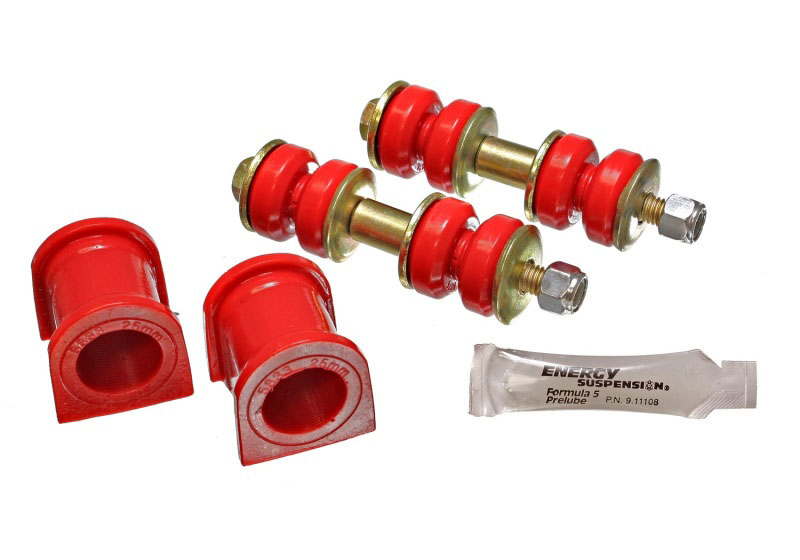 Energy Suspension 8.5130r | 04-07 Scion xB Red 25mm Front Sway Bar Bushing Set; 2004-2007