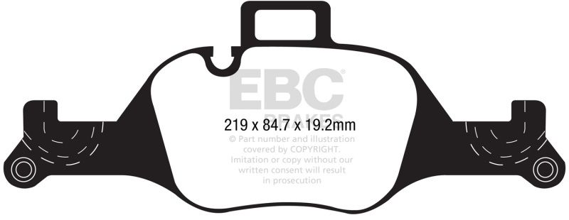 EBC dp32289c | 2017+ BMW 530 G30 Redstuff Front Brake Pads; 2017-2023