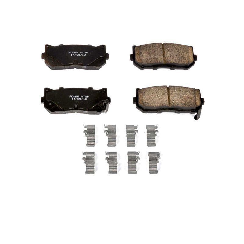 PowerStop 17775 | Power Stop 98-01 Kia Sephia Rear Z17 Evolution Ceramic Brake Pads w/Hardware