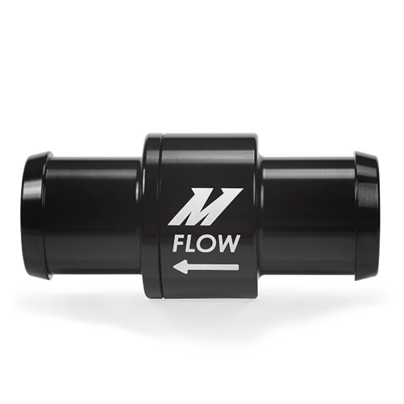 Mishimoto mmft-chkvlv-34 | One-Way Check Valve 3/4in Aluminum Fitting - Black