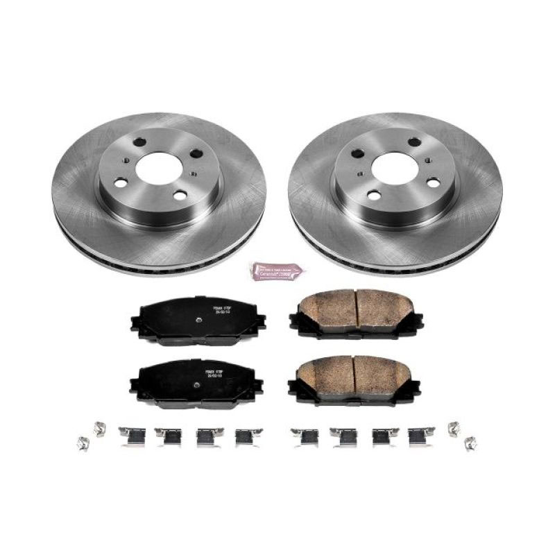 PowerStop koe5863 | Power Stop 2013 Scion iQ Front Autospecialty Brake Kit; 2013-2013