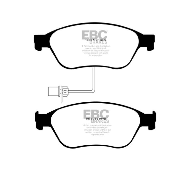 EBC dp31535c | 03-10 Audi A8 Quattro 4.2 Redstuff Front Brake Pads; 2003-2010