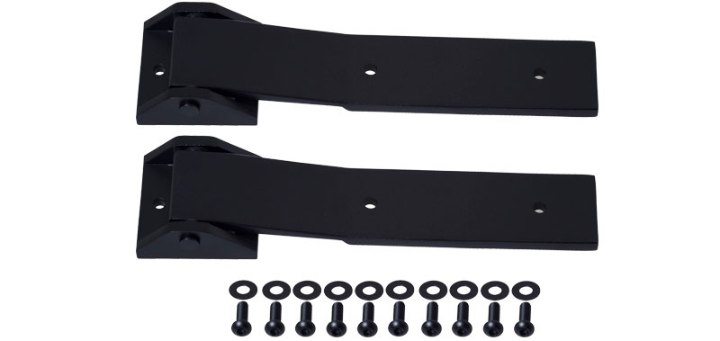 Kentrol 80578 | 07-18 Jeep Wrangler JK Tailgate Hinge Pair - Textured Black; 2007-2018