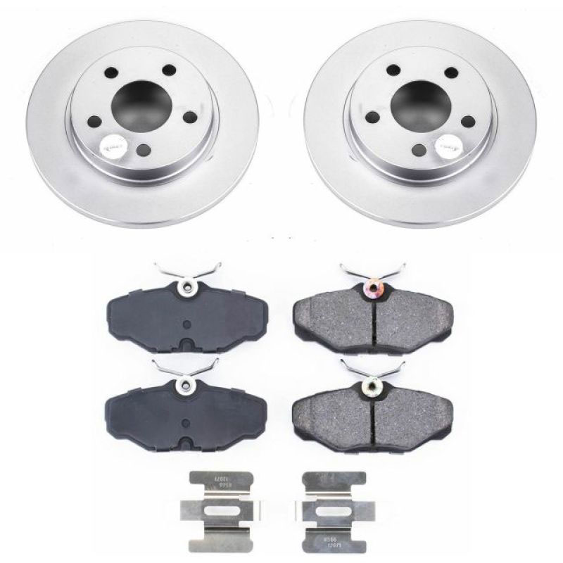 PowerStop crk1298 | Power Stop 93-05 Ford Taurus Rear Z17 Evolution Geomet Coated Brake Kit; 1993-2005