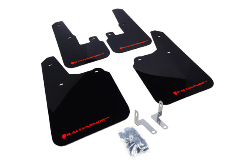 Rally Armor mf16-ur-blk/rd | 2010+ Subaru Outback UR Black Mud Flap w/ Red Logo; 2010-2021