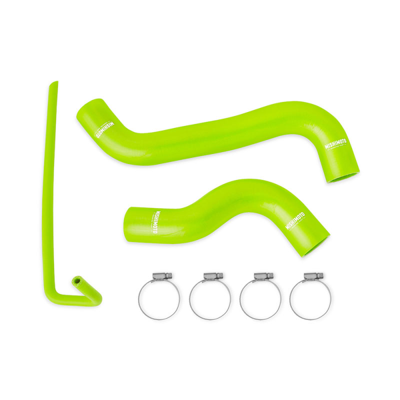 Mishimoto mmhose-wrx-15ny | 2015+ Subaru WRX Silicone Radiator Coolant Hose Kit - Neon Yellow; 2015-2020