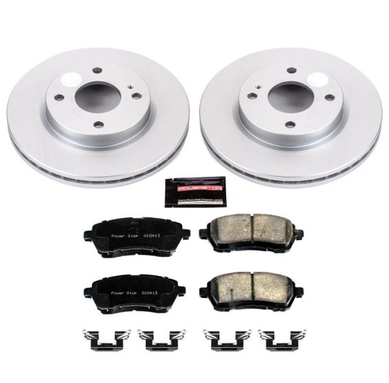 PowerStop crk5969 | Power Stop 11-19 Ford Fiesta Front Z17 Evolution Geomet Coated Brake Kit; 2011-2019