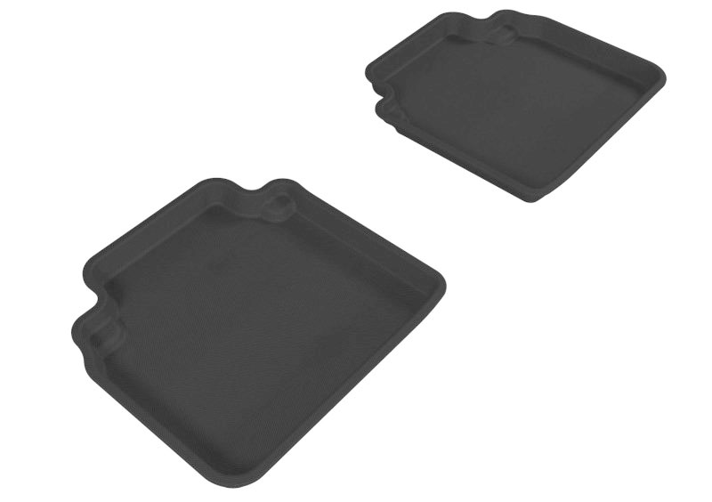 3D Maxpider l1hd00821509 | 3D MAXpider 2008-2012 Honda Accord Kagu 2nd Row Floormats - Black; 2008-2012