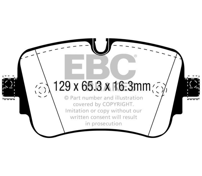 EBC dp42299r | 16-18 Audi Q7 Yellowstuff Rear Brake Pads; 2016-2018