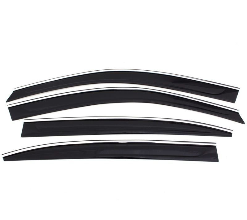 AVS 794033 | Low Profile Ventvisor Deflector - Smoke W/Chrome Trim