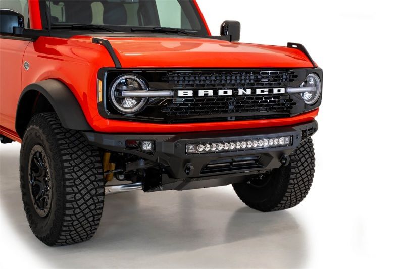 Addictive Desert Designs f230142210103 | 2021+ Ford Bronco Stealth Fighter Front Bumper w/ Winch Mount; 2021-2023