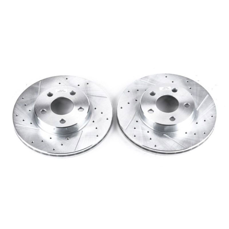 PowerStop ar8234xpr | Power Stop 90-98 Buick Skylark Front Evolution Drilled & Slotted Rotors - Pair; 1990-1998