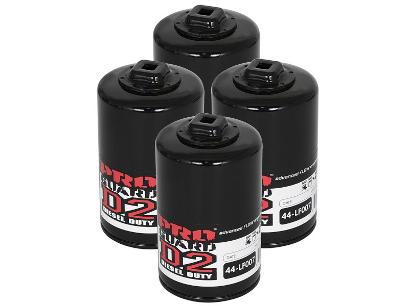 aFe 44-LF007-MB | Pro GUARD D2 Oil Filter 97-08 Ford Trucks V6 4.2L / V8 4.6L (4 Pack); 1997-2008