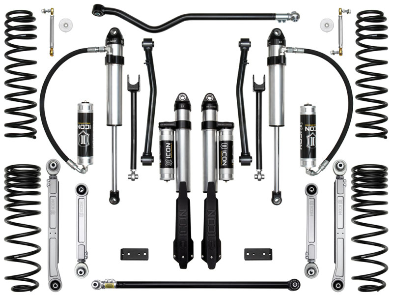 ICON k22107 | 2020+ Jeep Gladiator 2.5in Stage 7 Suspension System (Billet); 2020-2024