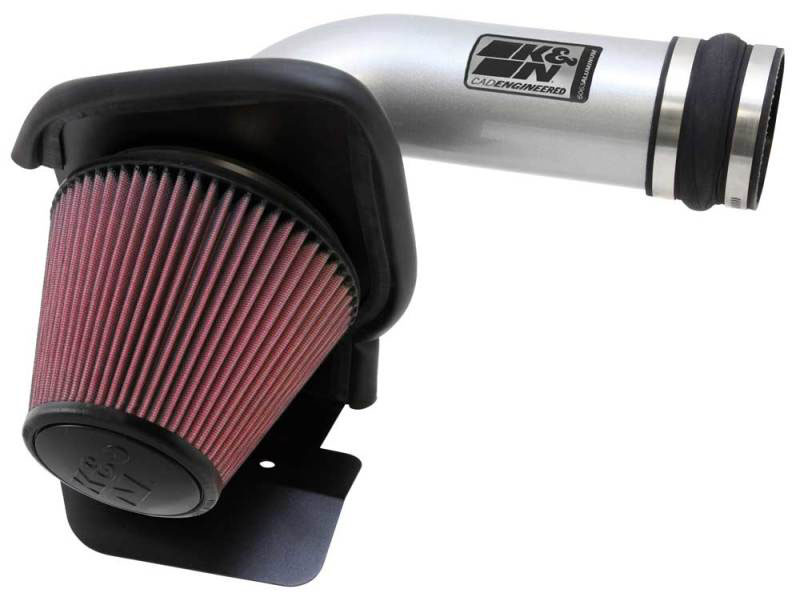 K&N Engineering 693531ts | K&N 11 Ford Taurus SHO 3.5L V6 Silver Typhoon Cold Air Intake; 2011-2011