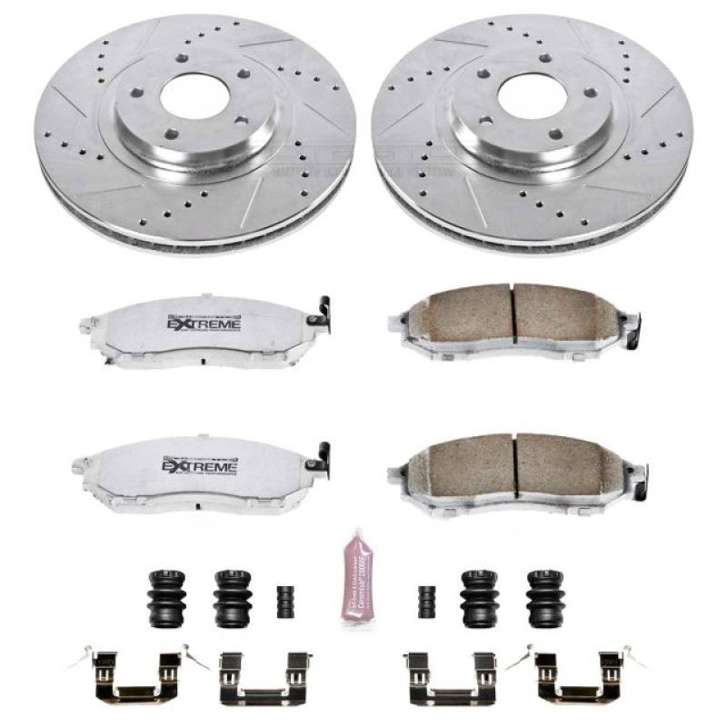 PowerStop k5263-26 | Power Stop 11-14 Nissan Murano Front Z26 Street Warrior Brake Kit; 2011-2014