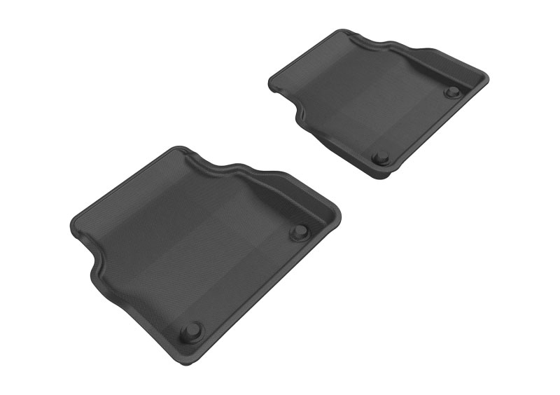 3D Maxpider l1ad03121509 | 3D MAXpider 2011-2017 Audi A8 Kagu 2nd Row Floormats - Black; 2011-2017