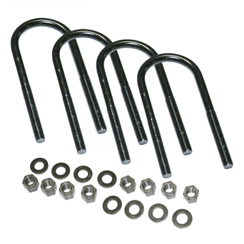 Superlift 11704 | U-Bolt 4 Pack 5/8x4x10 Round w/ Hardware