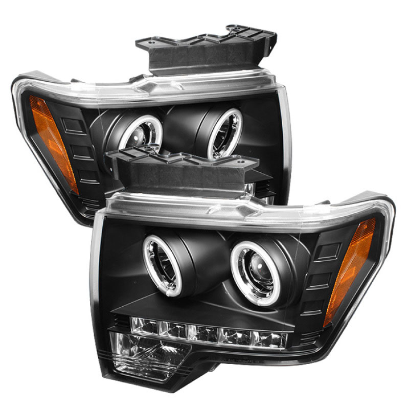 SPYDER 5030108 | Spyder Ford F150 CCFL LED ( Replaceable LEDs ) Projector Headlights - Black - (PRO-YD-FF15009-CCFL-BK); 2009-2012