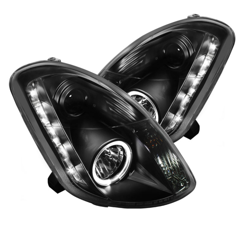 SPYDER 5031747 | Spyder Infiniti G35 4Dr ( Non HID ) DRL LED Halo Projector Headlights - Black - (PRO-YD-IG35034D-DRL-BK); 2003-2004