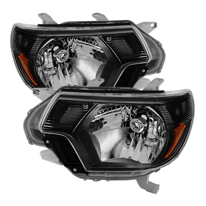 SPYDER 9031069 | Xtune Toyota Tacoma 2012-2015 OEM Style Headlights Black HD-JH-TTA12-AM-BK; 2012-2015