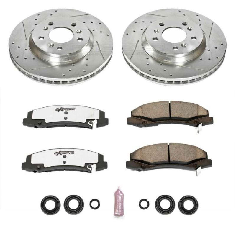 PowerStop k1437-26 | Power Stop 06-11 Buick Lucerne Front Z26 Street Warrior Brake Kit; 2006-2011