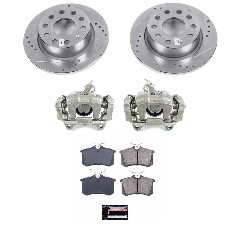 PowerStop kcoe5671a | Power Stop 2019 Volkswagen Beetle Rear Autospecialty Brake Kit w/Calipers; 2019-2019