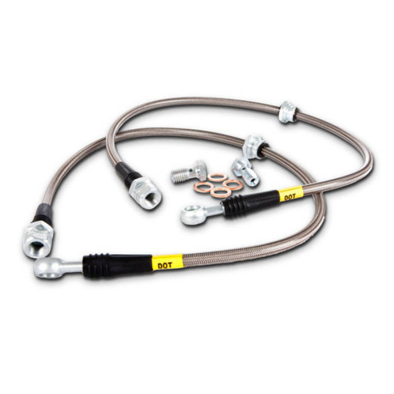 Stoptech 95044006 | StopTech 07-08 Toyota Tundra Front Stainless Steel Brake Lines; 2007-2008