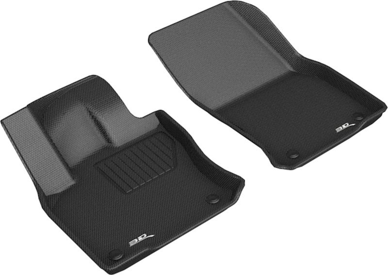 3D Maxpider l1vw08311509 | 3D MAXpider 18-21 Volkswagen Tiguan 1st Row Kagu Floor Mat - Black; 2018-2021